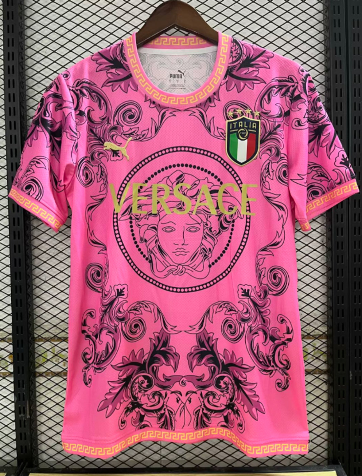 Maillot Rose Versace Italie – Édition Luxe